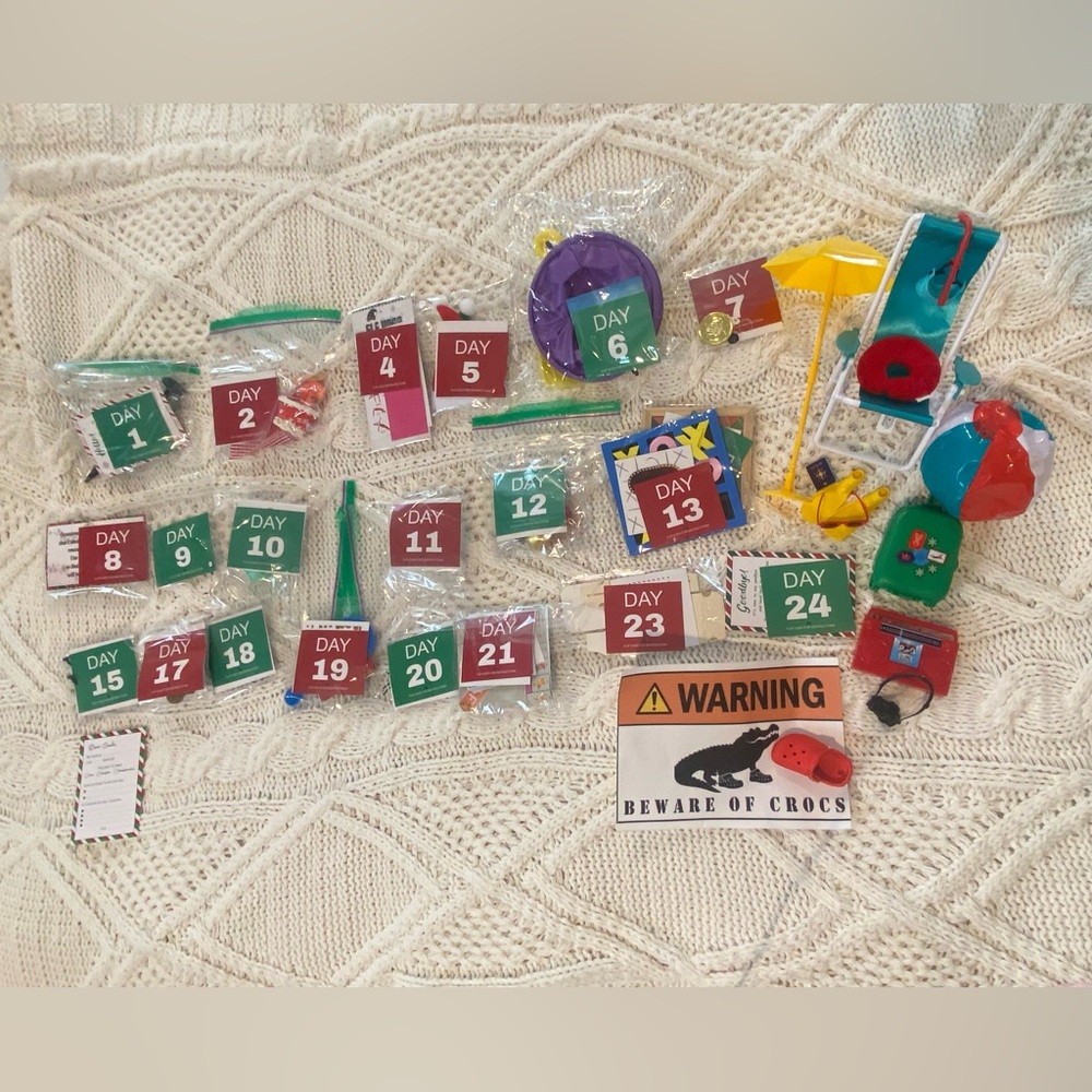 Kids Elf on the Shelf Accessories (Incomplete) with Assorted Toys